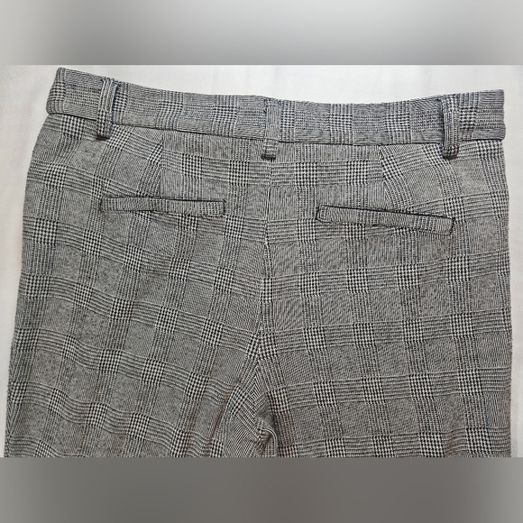 Philosophy Womens Black And White Plaid Straight Leg Button Up Pants Size 10 - Picture 11 of 12